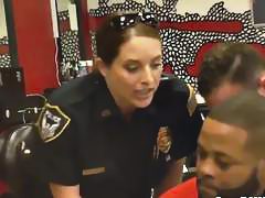 Cops Maggie And Joslyn Abuse Horny Black Stud
