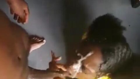 Finished on her face