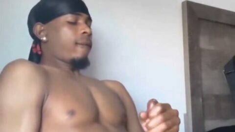 Sexy Young King Stroking His Long Dick For A Thick Load