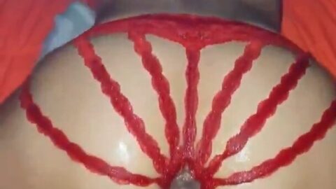 Big Ass Babe Grips Big Black Dick