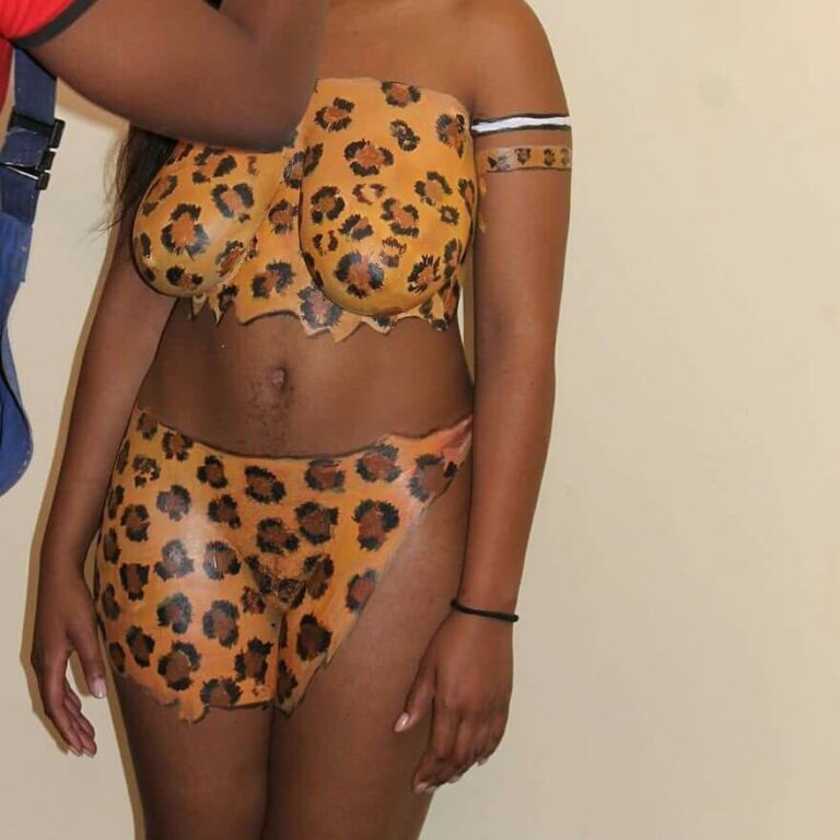Zambia’s Iris Kaingu Paints Her Naked Body