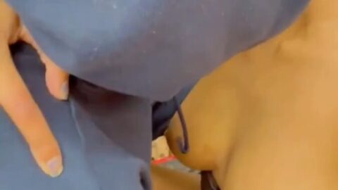 Kissing Village Babe Outside