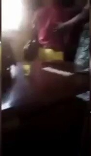 Two Female Students Playing With Security Man Dick