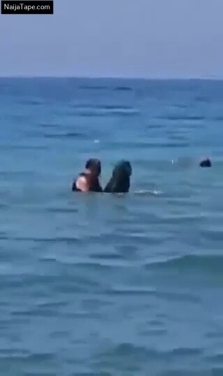 Muslim Couple Fuck Inside Beach Water