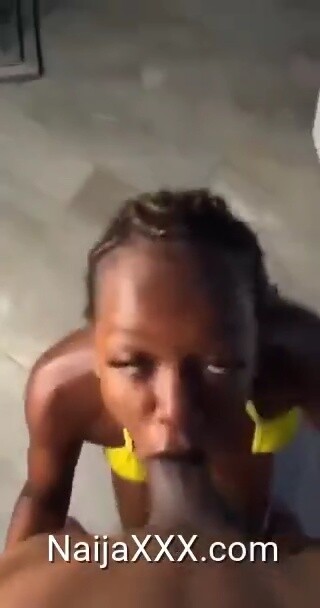 African Baddie Gags On A Huge Black Cock