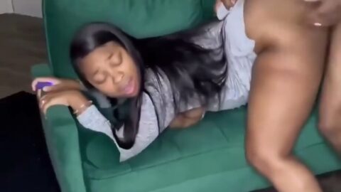 Lagos Girl Fucked By Her UK Boyfriend On The Sofa
