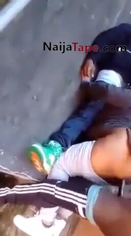 Big Ass Black Girl Having Threesome On The Street