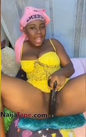 Playing With Huge Black Dildo