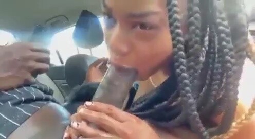 Side Chick Sucking Dick in the Car