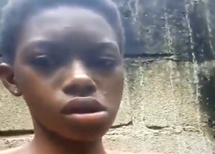 Horny Ama 2000 Masturbating Outside