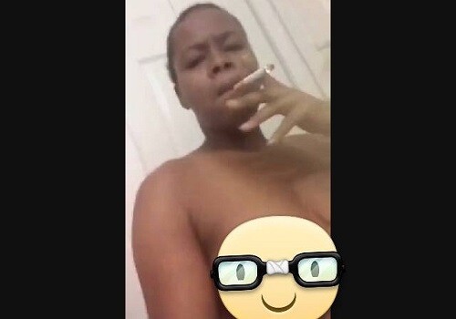 An Ashawo Weed Smoking Facebook Girl’s Naked Video Leaked