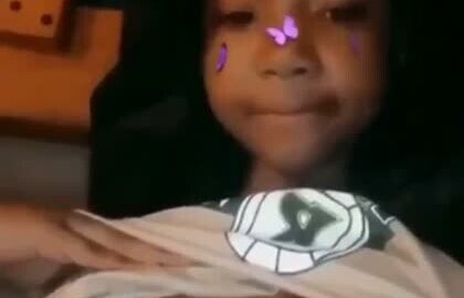 Coloured Babe With Huge Boobs on Camera