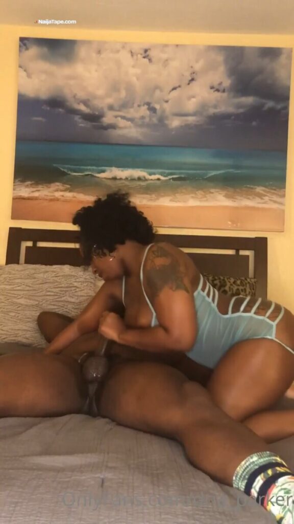 Sucking Huge Cock Before Riding it