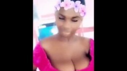 Pamela Odame Watara Showing Her Big Boobs