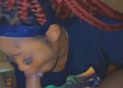 Tiktoker Khandy Sucking Curved Dick